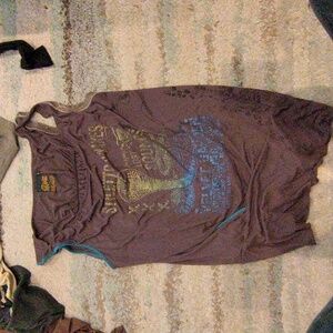 Salvage Graphic Vintage Movie Poster Sleeveless T-shirt Dress Size L